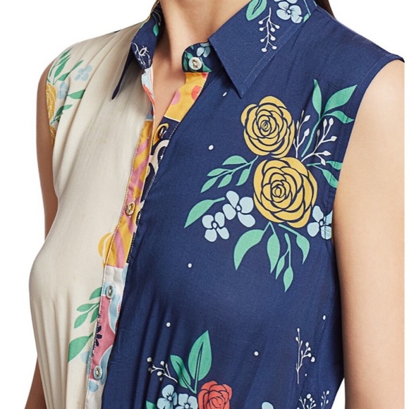 NWT Carolina K Natalie Maxi Dress Terracotta Print - Picture 6 of 6